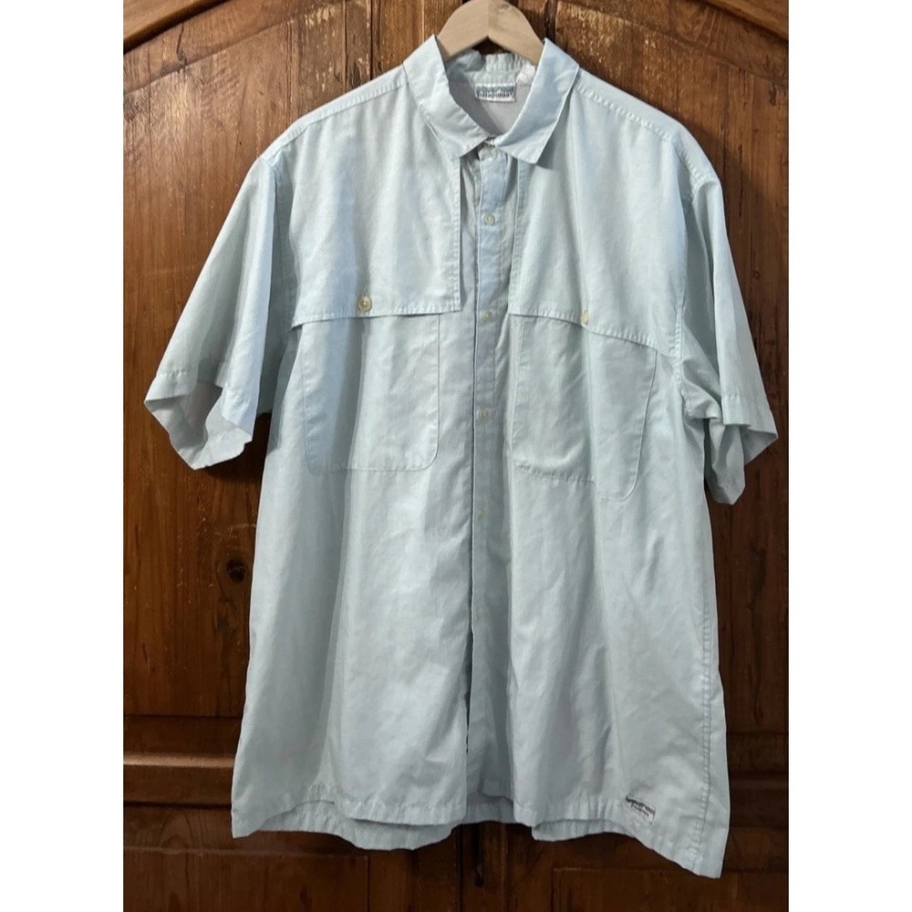 Vintage RARE Patagonia Shirt Mens Large S/S Button Up Vented Fishing 81061